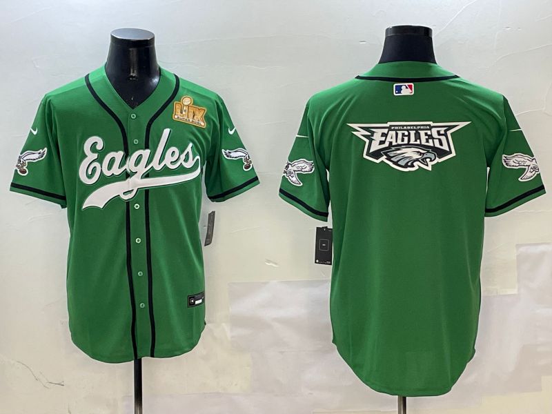 Men Philadelphia Eagles Blank Green three generations Jointly Name 2025 Nike Limited NFL Jersey style 21